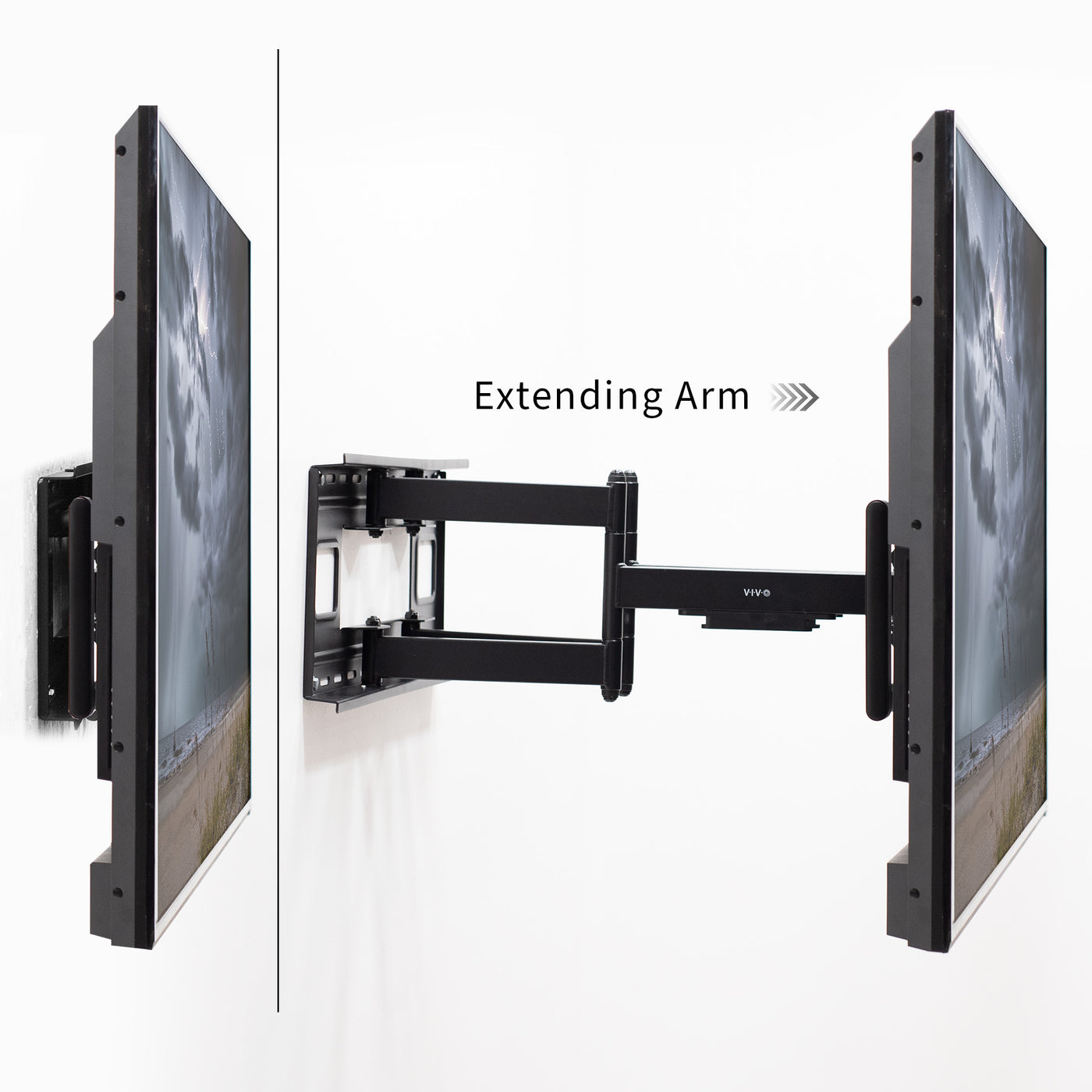 Custom Full-Motion TV Wall Mounts Monitor Wall Arm Max Vesa