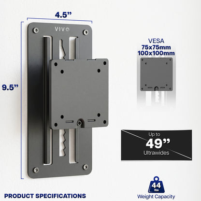 Ultrawide Monitor Wall Mount Bracket - Up to 49" Screens