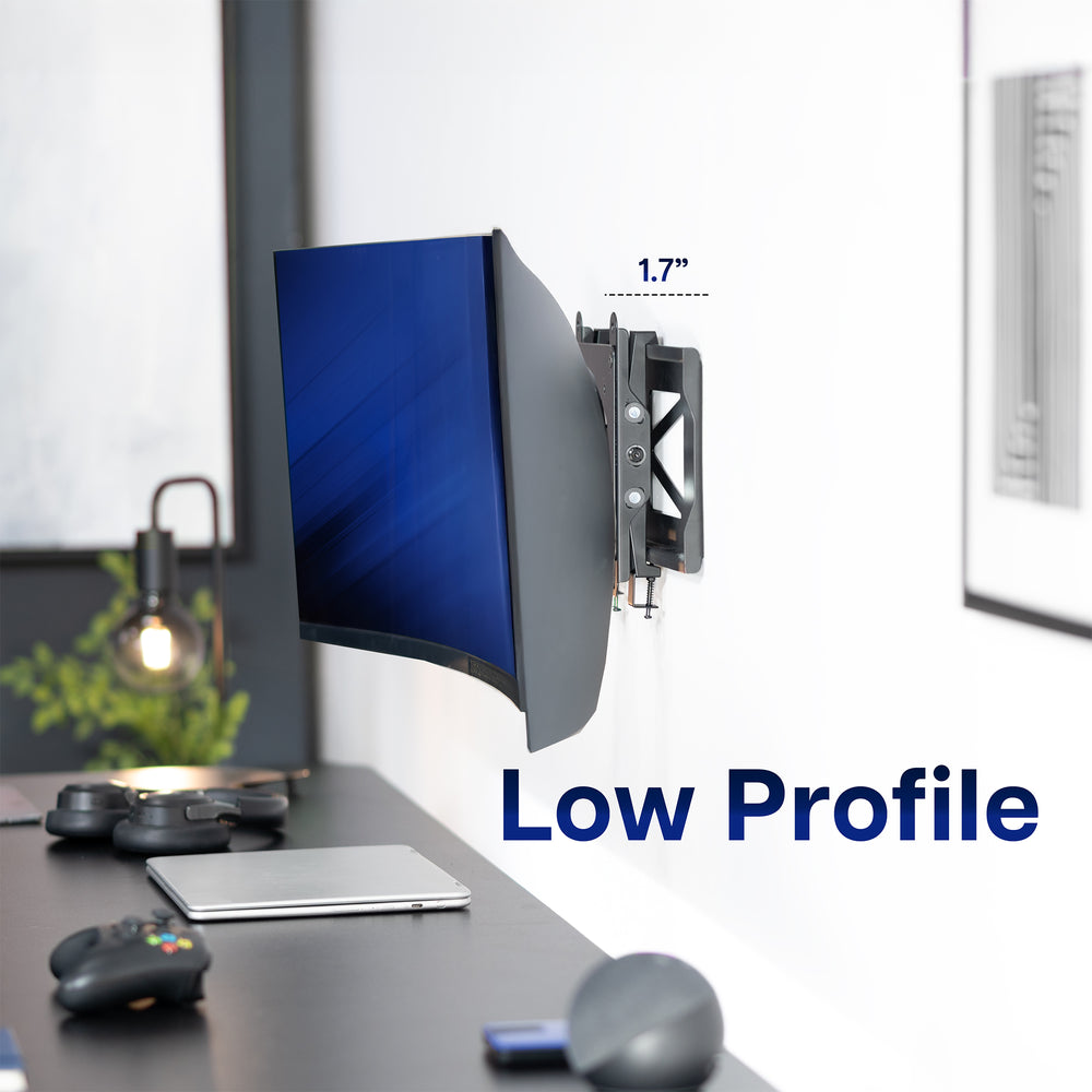 Low Profile Ultrawide Monitor Wall Mount - Up to 49