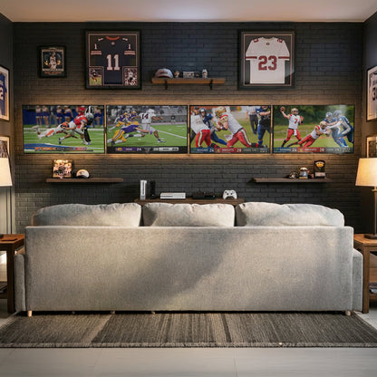 Pop-Out TV Tilting 1x4 Video Wall Mounts - 37” to 65” Screens