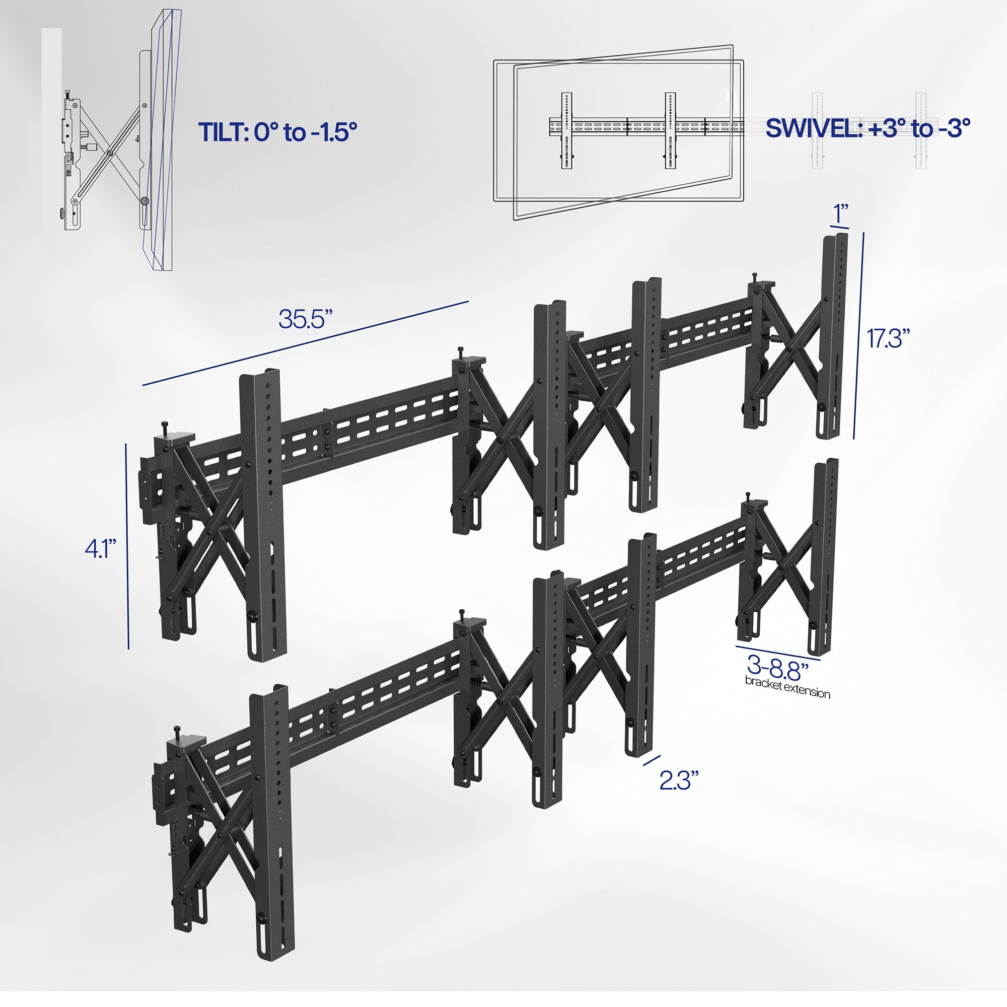 Pop-Out Video Wall Mounts (4 Pack) - Thumbnail 3