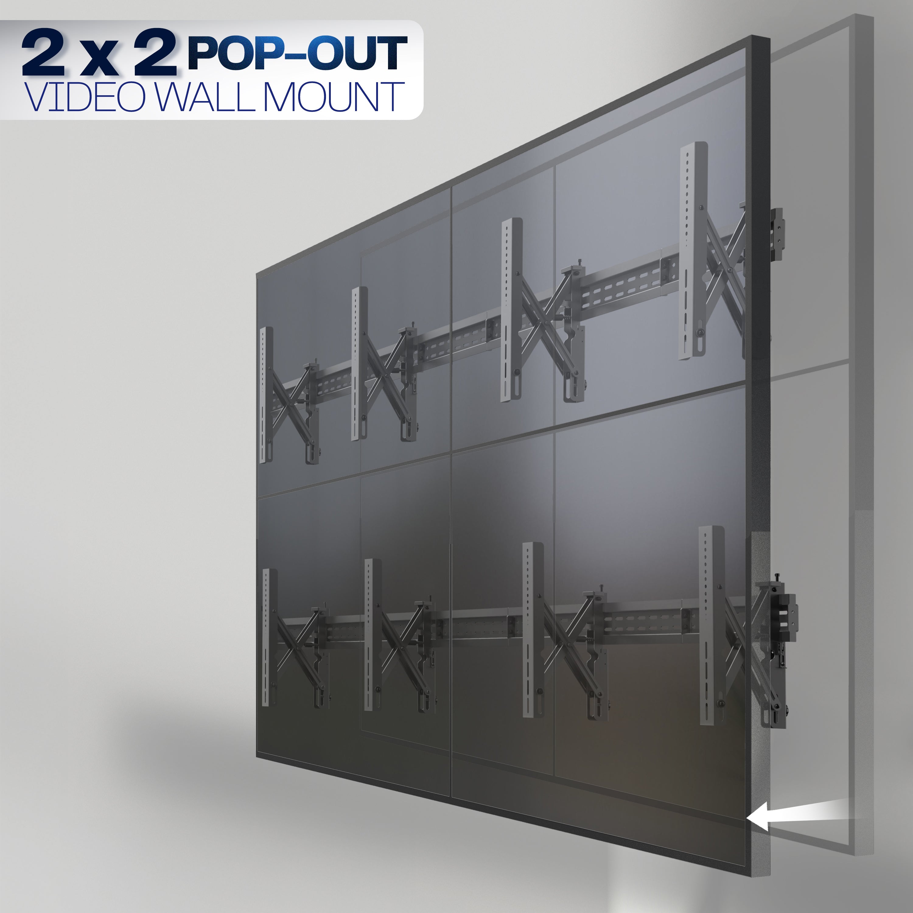 Pop-Out Video Wall Mounts (4 Pack) - Thumbnail 2