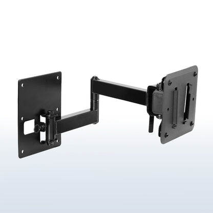 RV TV mount with articulating arm and locking mechanism.
