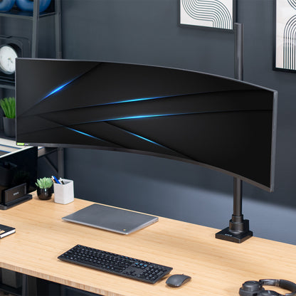 Single Ultrawide Monitor Extra Tall Desk Mount