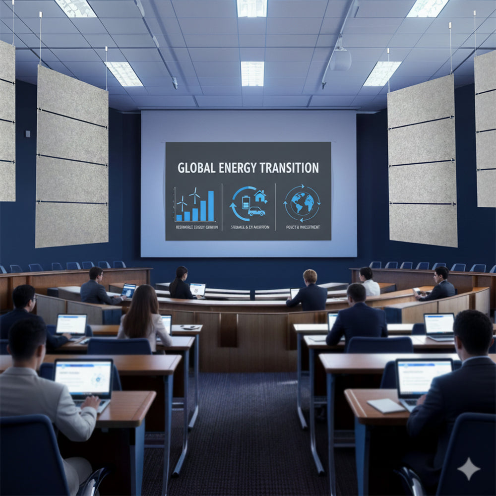 Modular Hanging Acoustic Panels (x4) – VIVO - desk solutions, screen ...