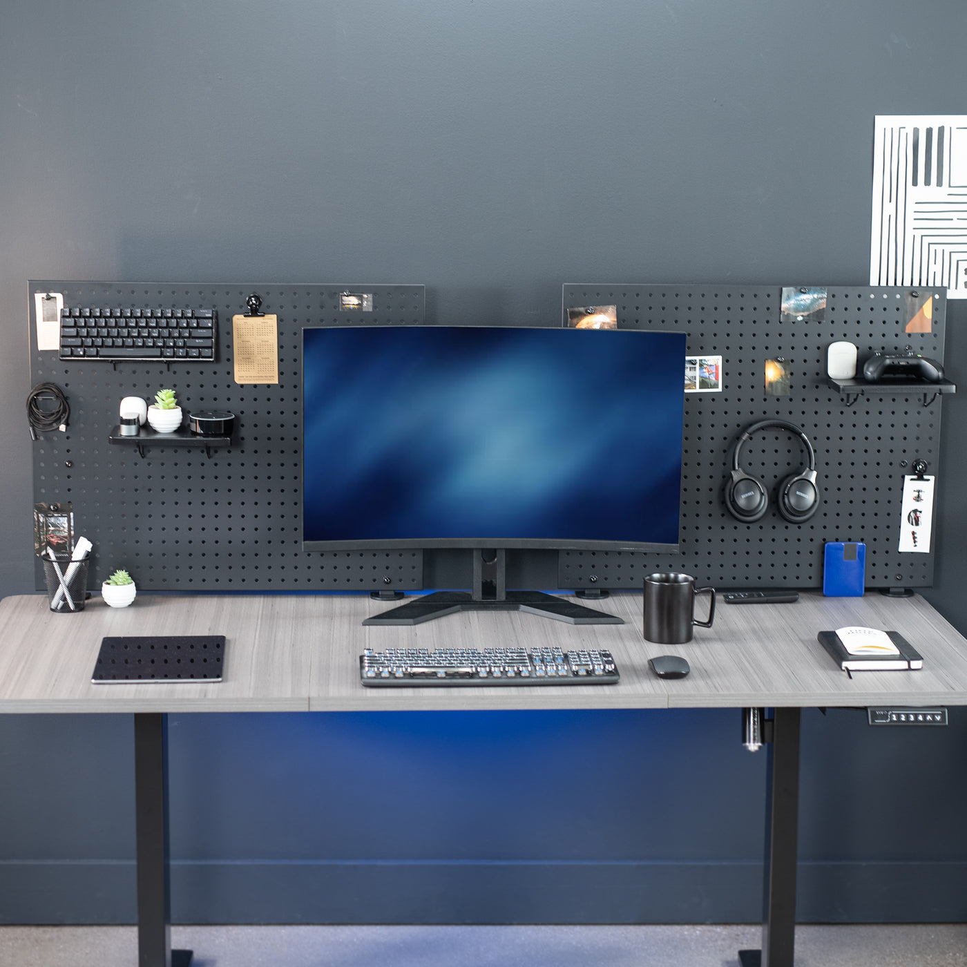 Clamp-on Desk Privacy Panel – VIVO - desk solutions, screen mounting ...