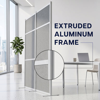 84" Tall Modular Wall System Freestanding Room Dividers