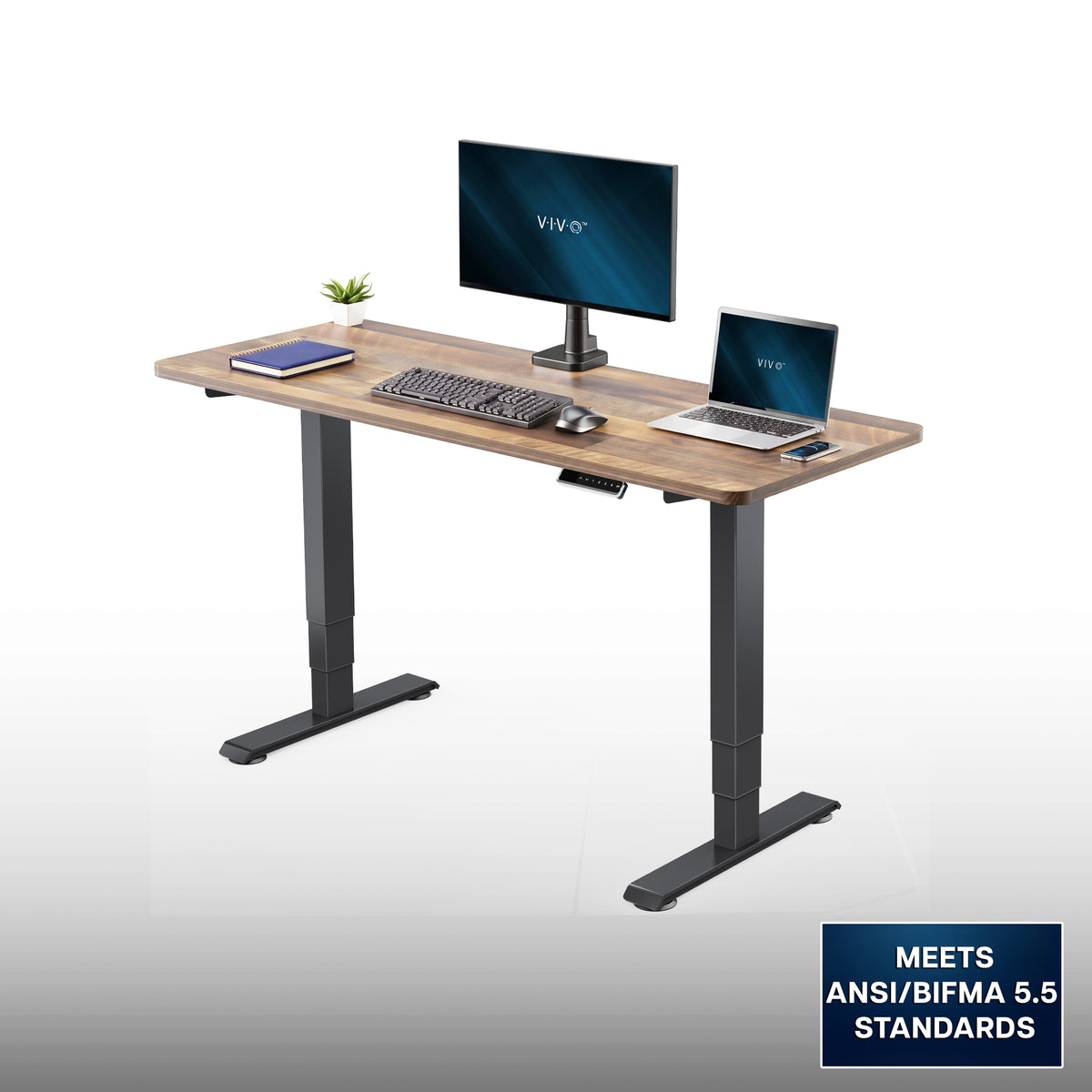 VIVO PRO 60" x 24" Dual Motor Electric Desk