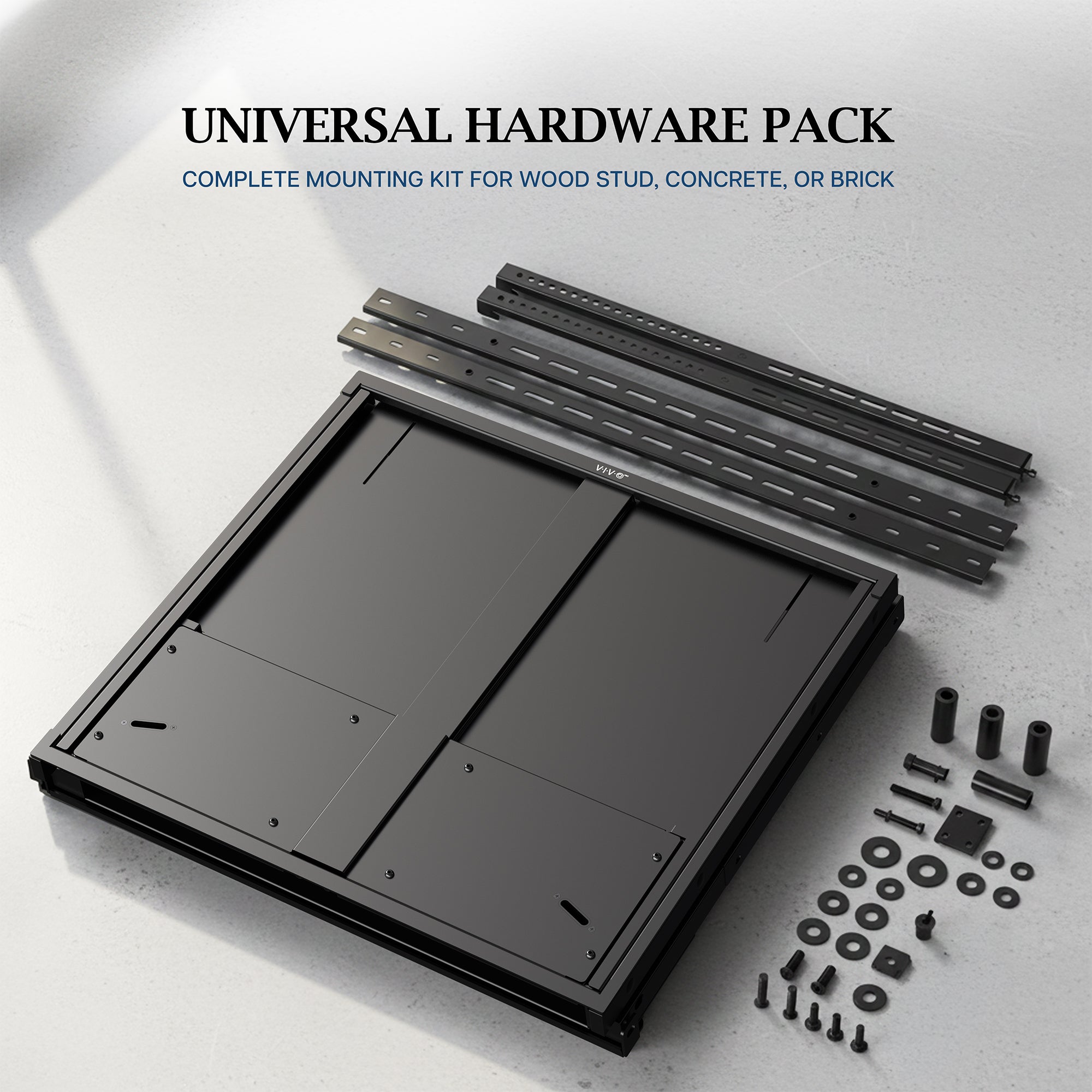 PRO Manual Height Adjustable TV and Display Wall Mount Universal Hardware Pack