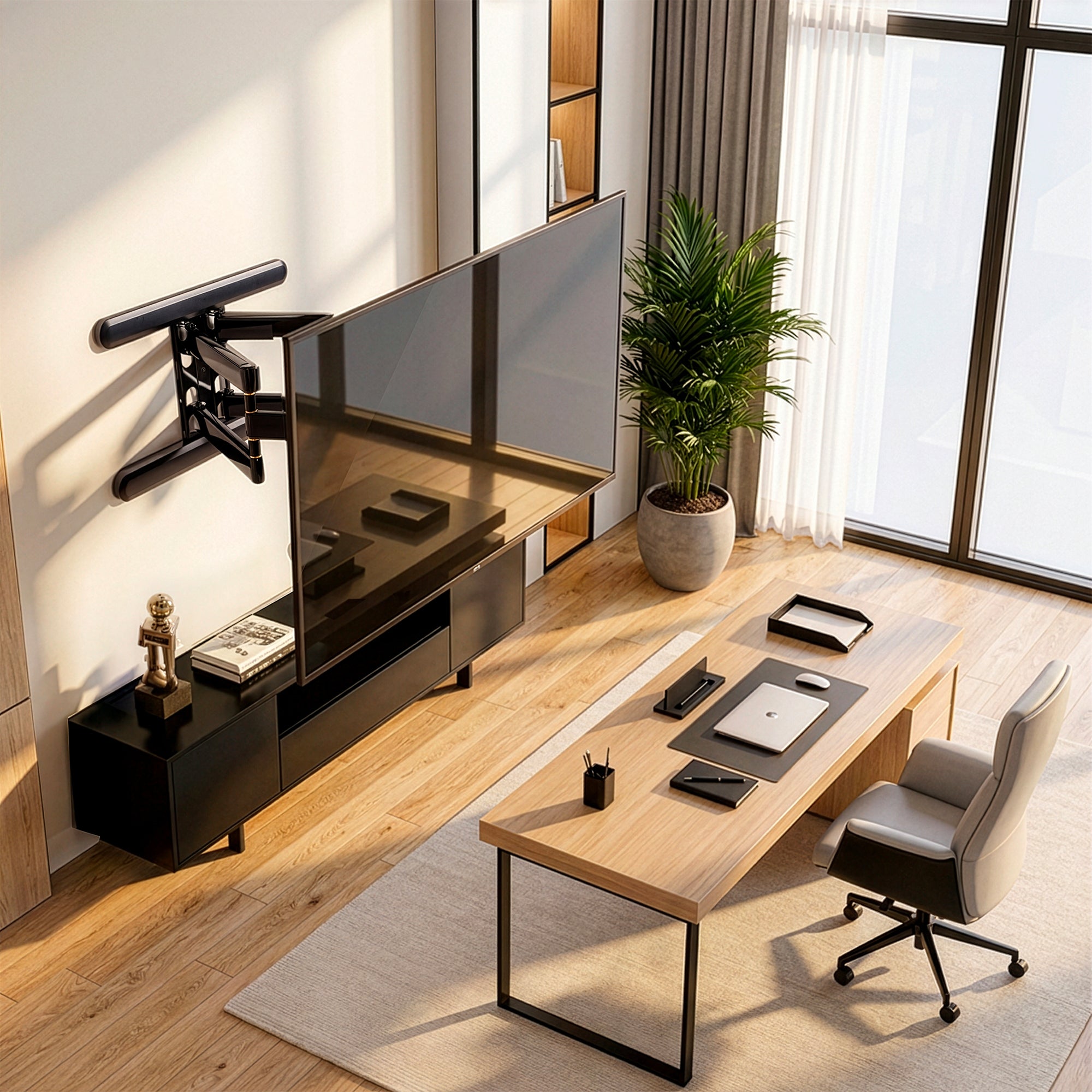 VIVO PRO Premium Aluminum Full Motion TV Wall Mount - 37