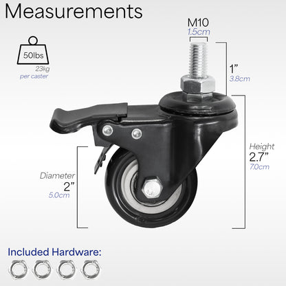 Lockable caster wheel from VIVO.