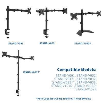 Hardware kit for compatible VIVO monitor stands. Please check compatibility before purchasing!