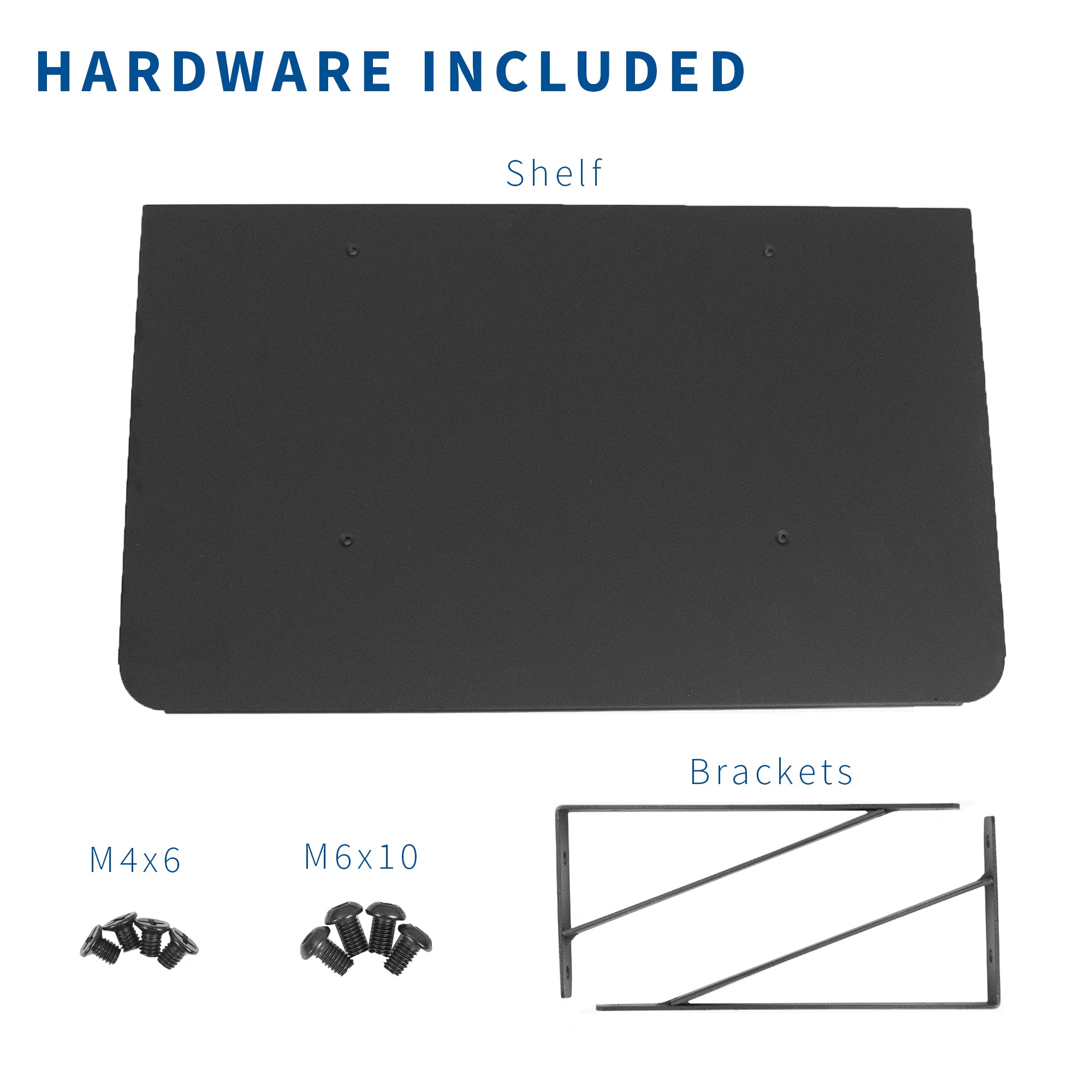 Length and width dimensions of the TV shelf.