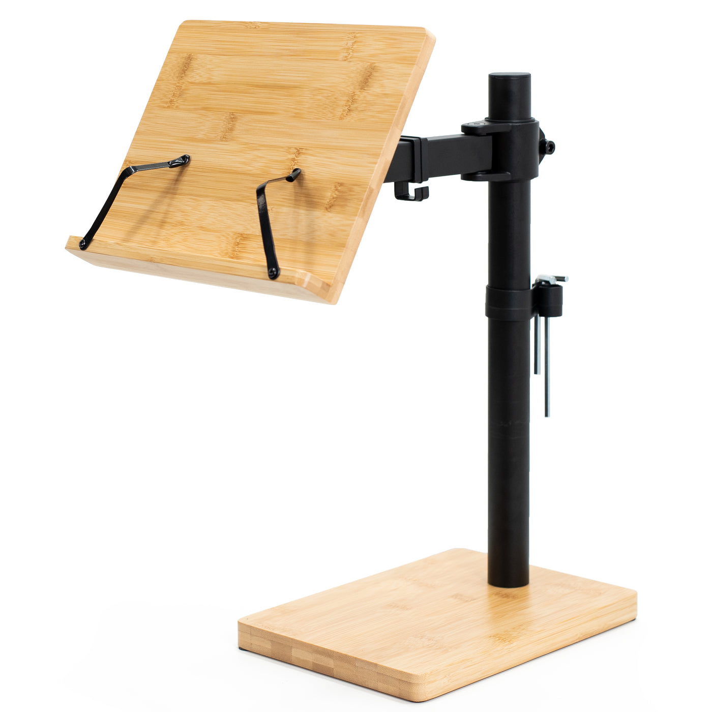 Light Wood Book Stand – VIVO - desk solutions, screen mounting, and more