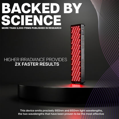 Low Height Cart Large Red Light Therapy Device