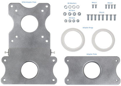 Metal Mac VESA plate adapter.