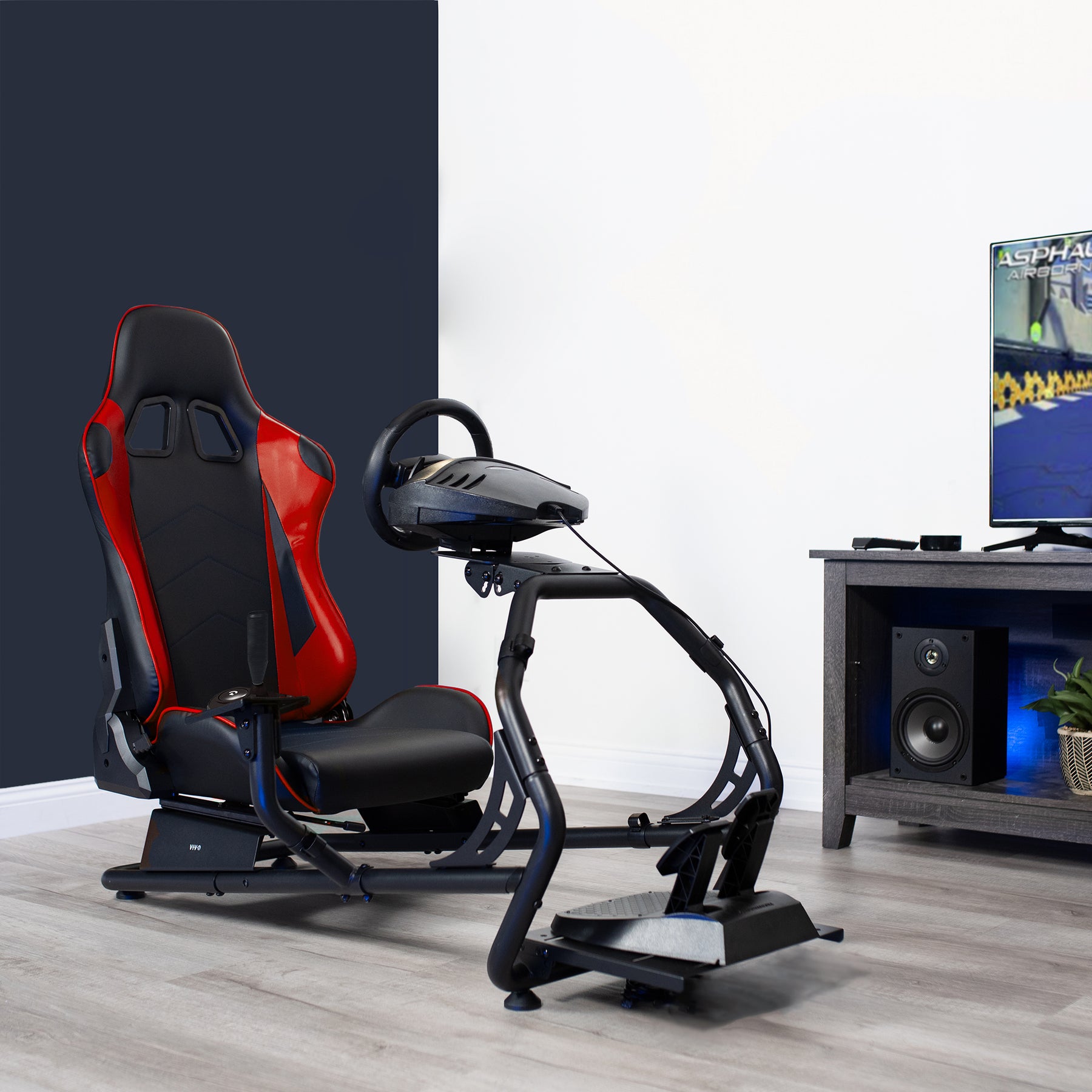 Racing Simulator Cockpit – VIVO - desk solutions, screen mounting, and more