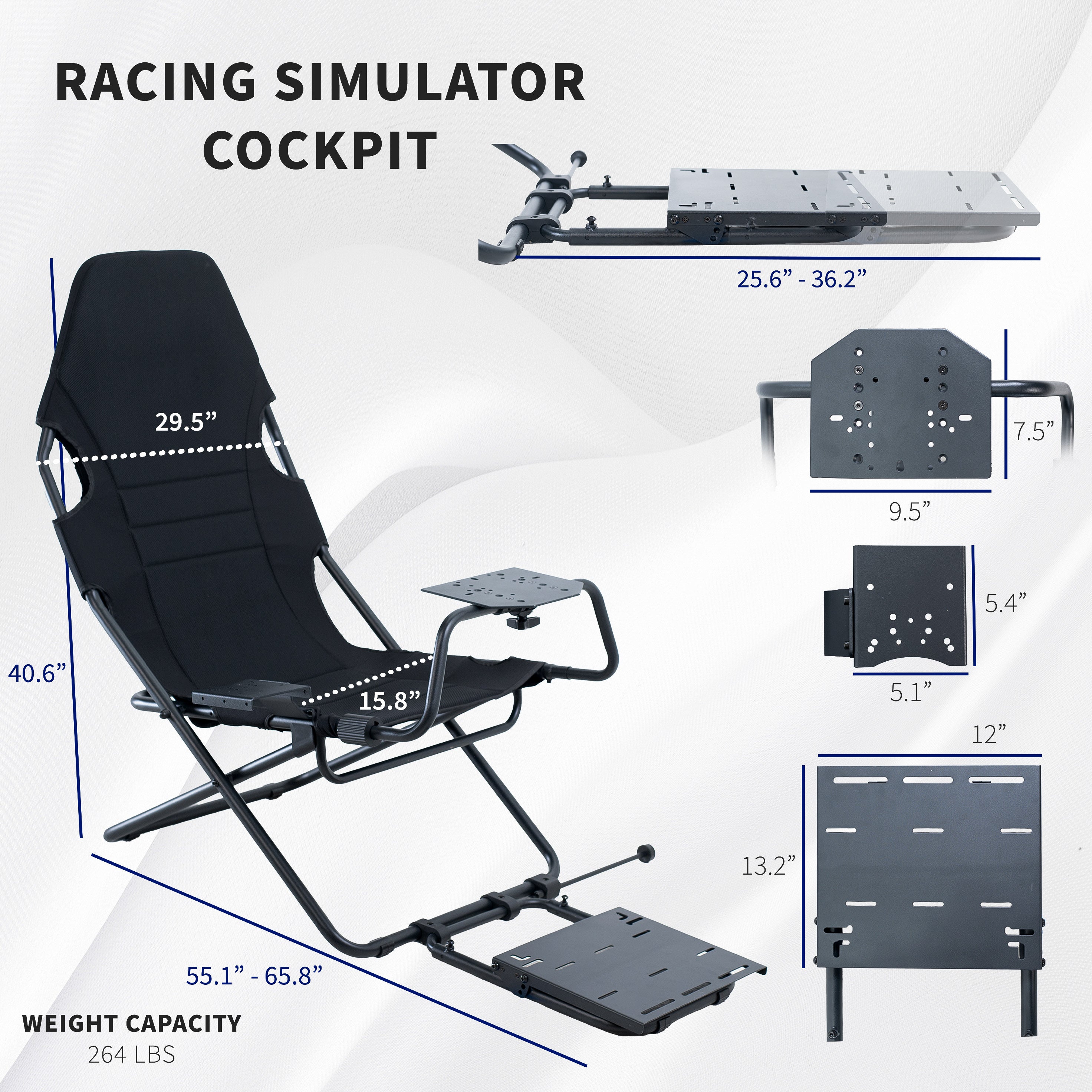 Folding Racing Simulator Cockpit