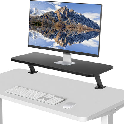 Heavy-duty clamp-on desk converter monitor riser.