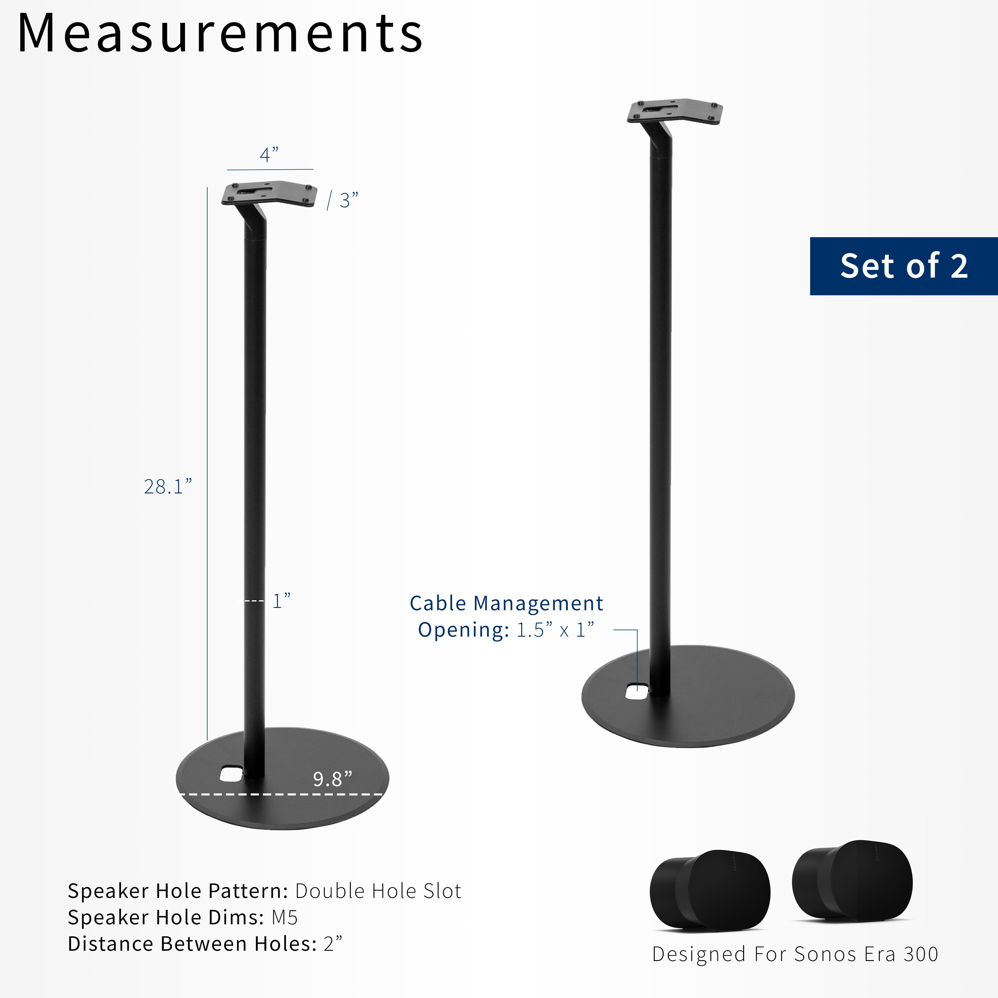 Sonos speaker fashion dimensions