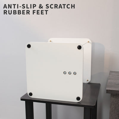  Anti-slip and scratch rubber feet of anti-gravity floating speaker stand.