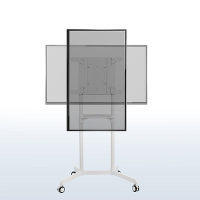 White mobile TV stand from VIVO.