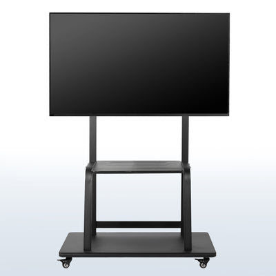Large mobile TV stand with a shelf from VIVO.