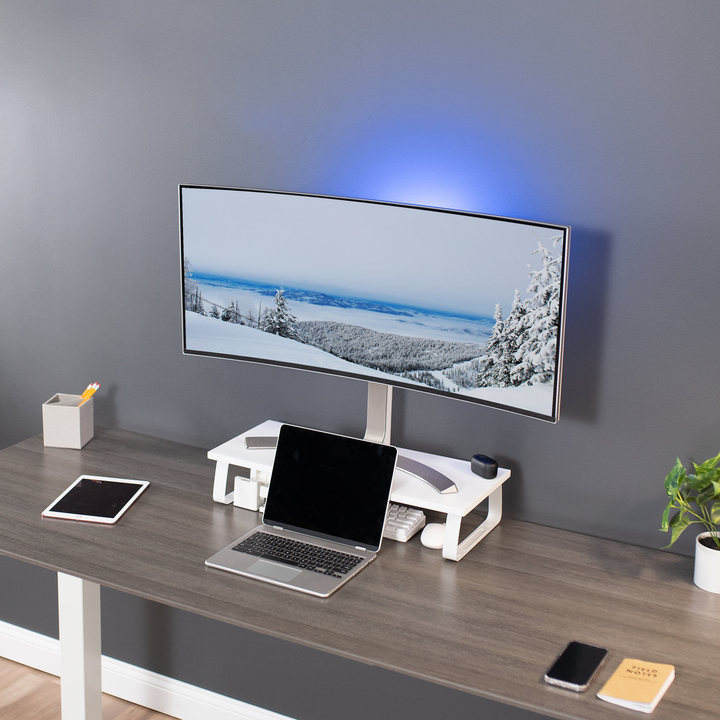 Tabletop Monitor Riser – VIVO - desk solutions, screen mounting, and more
