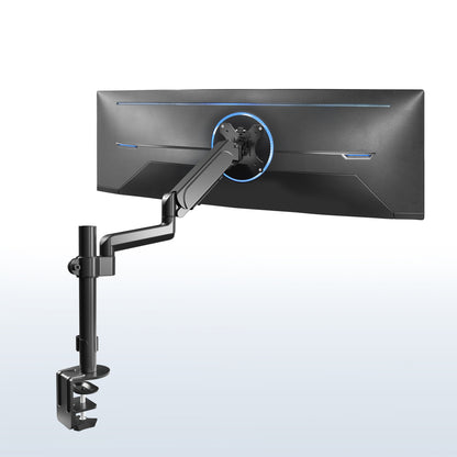 Pneumatic arm single monitor desk mount