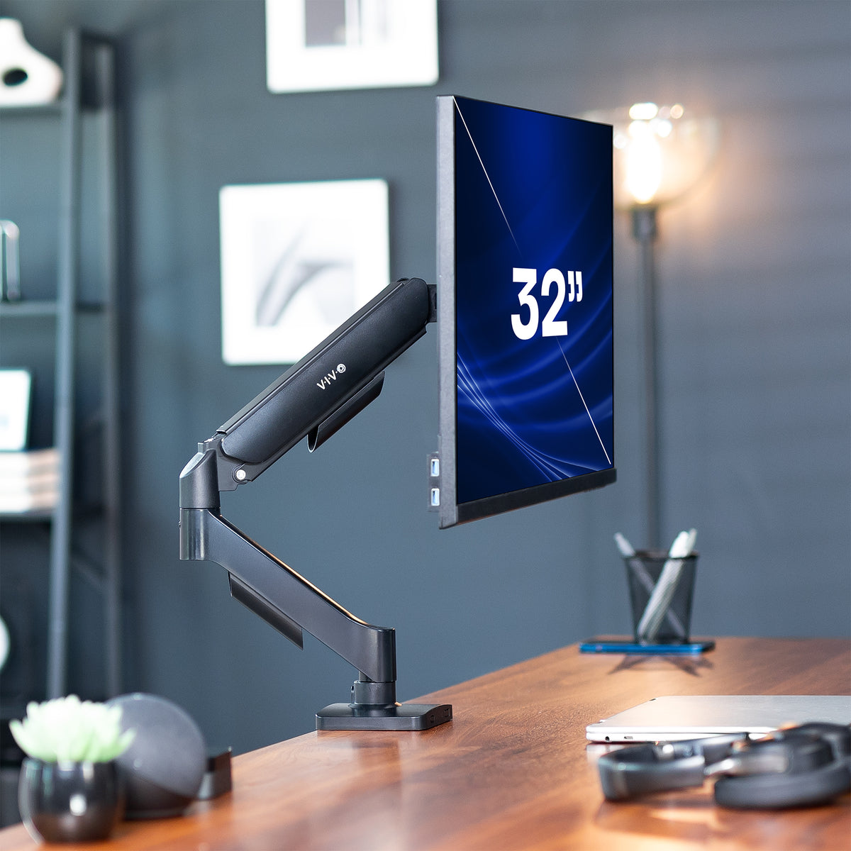 Mechanical Arm Single Monitor Desk Mount - 17