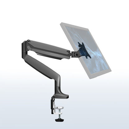 Pneumatic Arm Adjustable Single Monitor Desk Mount