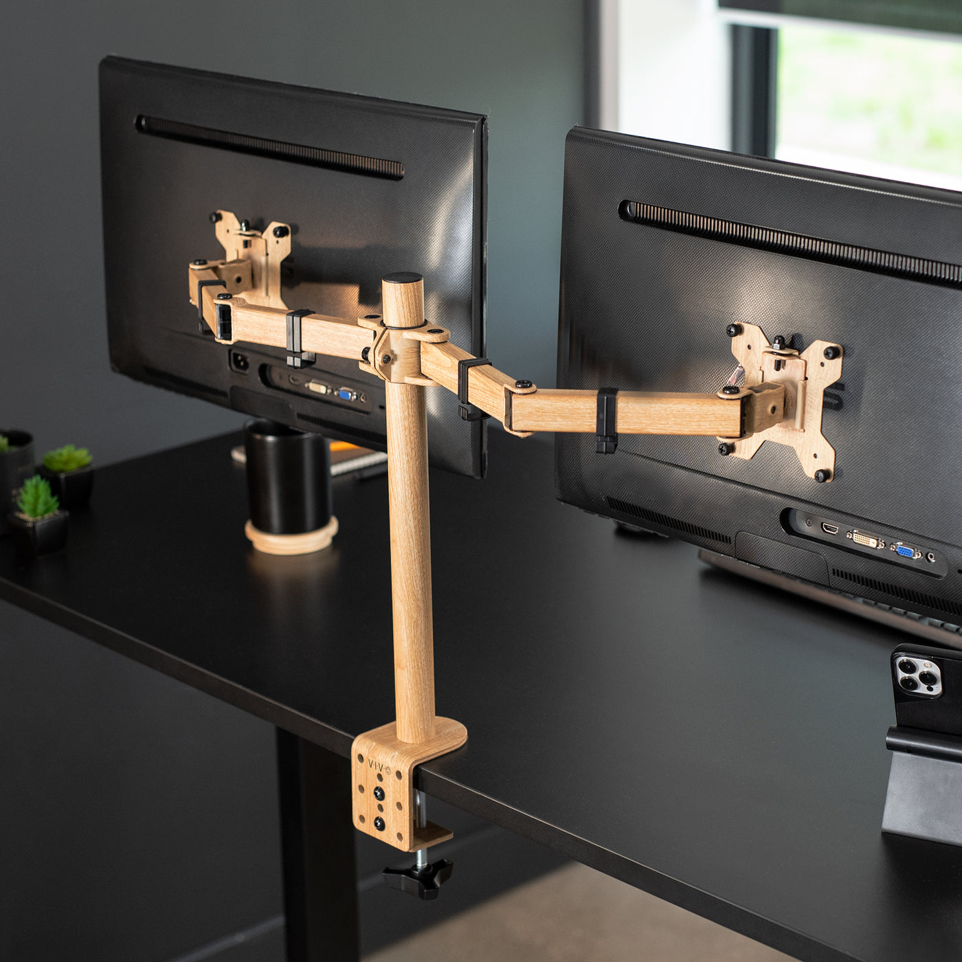 VIVO Steel Dual Monitor Desk Mount – VIVO desk solutions, screen  mounting, and more