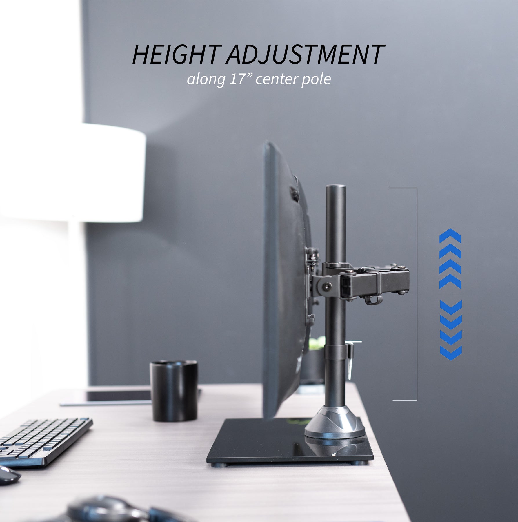 Dual Monitor Desk Stand – VIVO - desk solutions, screen mounting