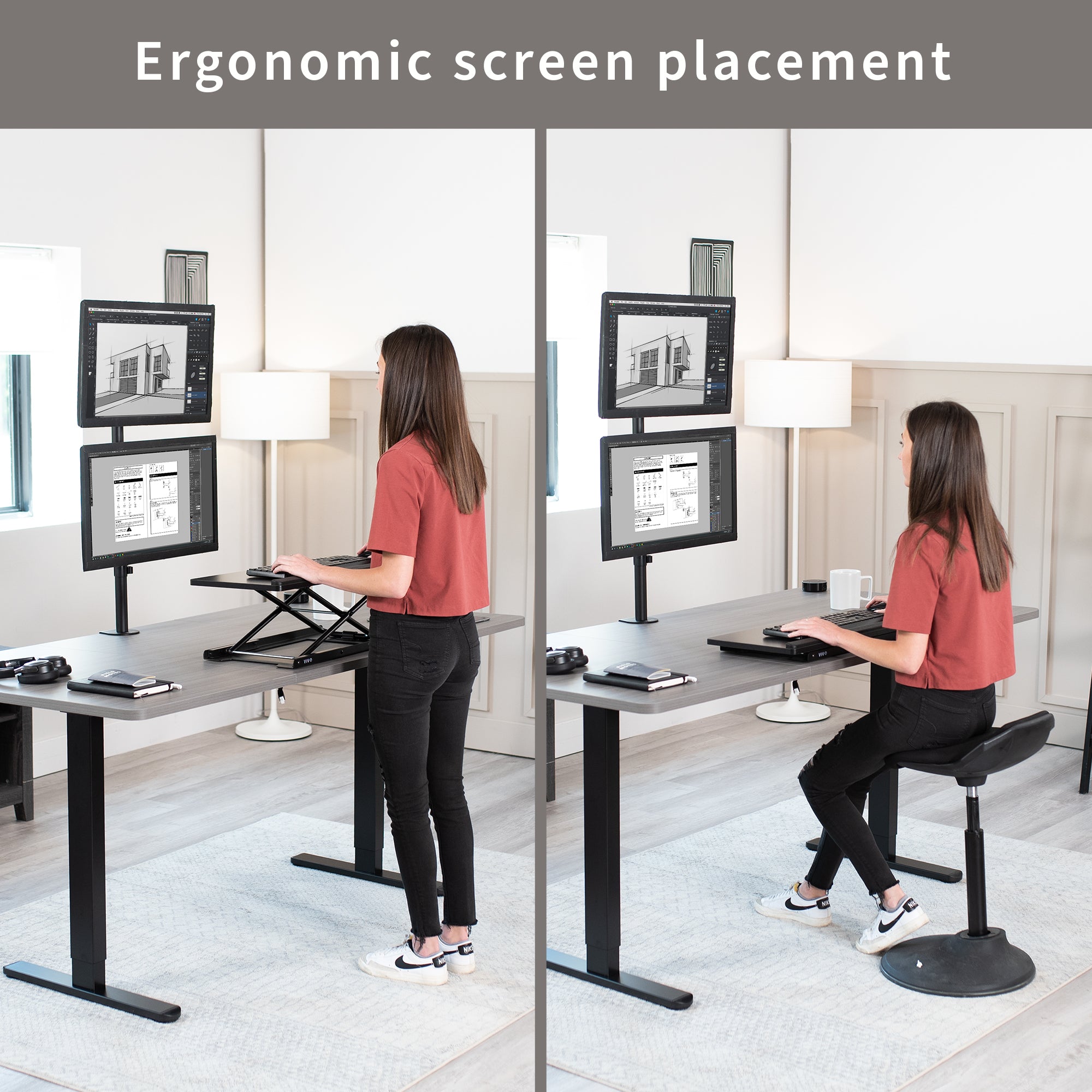 Dual Monitor Desk Mount