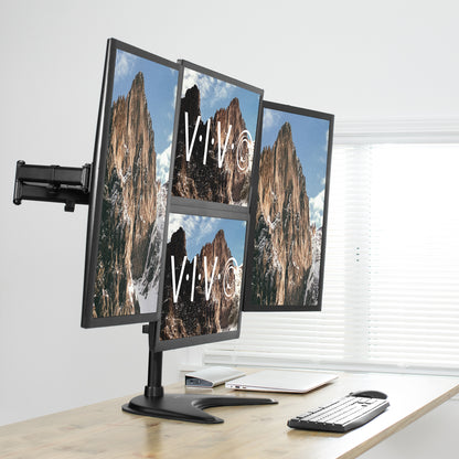 Quad Monitor Desk Stand