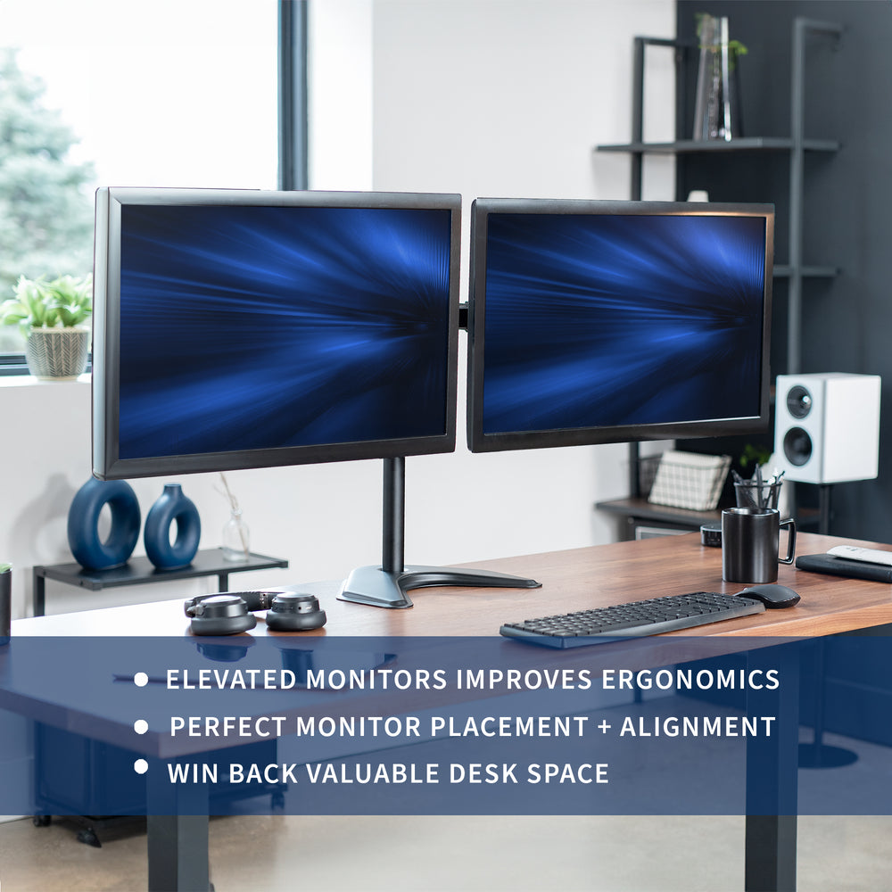 Dual 13" to 32" Monitor Desk Stand – VIVO - desk solutions, screen ...