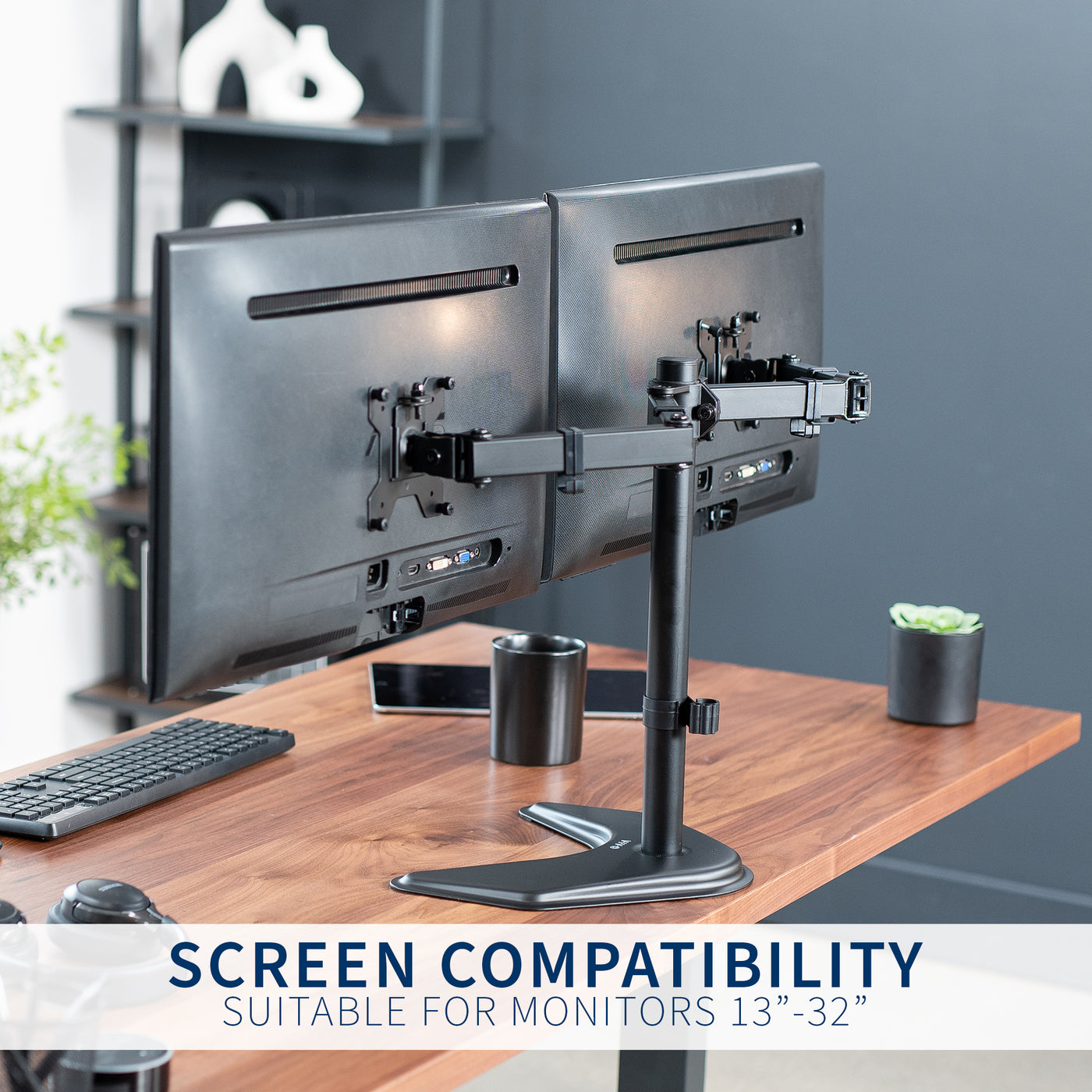 Dual Monitor Desk Stand for up to 32