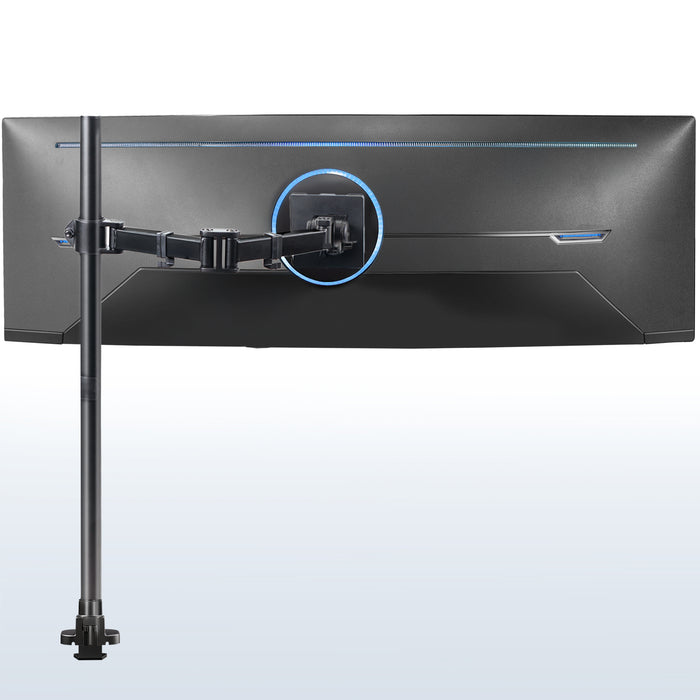Single Ultrawide Monitor Extra Tall Desk Mount - Up to 49