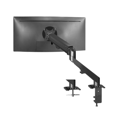 Pneumatic Arm Adjustable Articulating Single Monitor Desk Mount