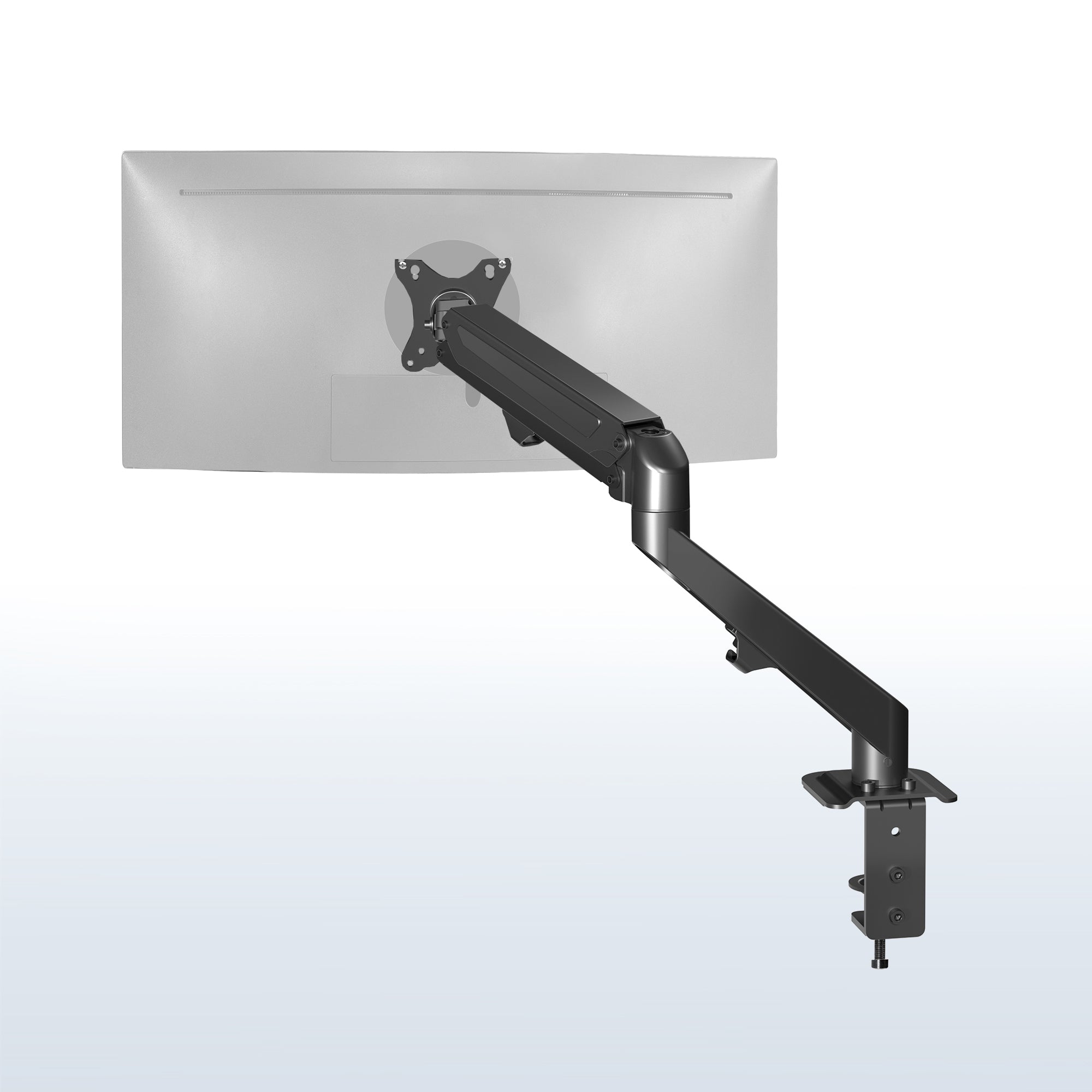 Pneumatic Arm Adjustable Articulating Single Monitor Desk Mount
