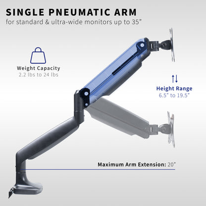 VIVO Premium Aluminum Heavy Duty Single Monitor Arm for Ultrawide Monitors