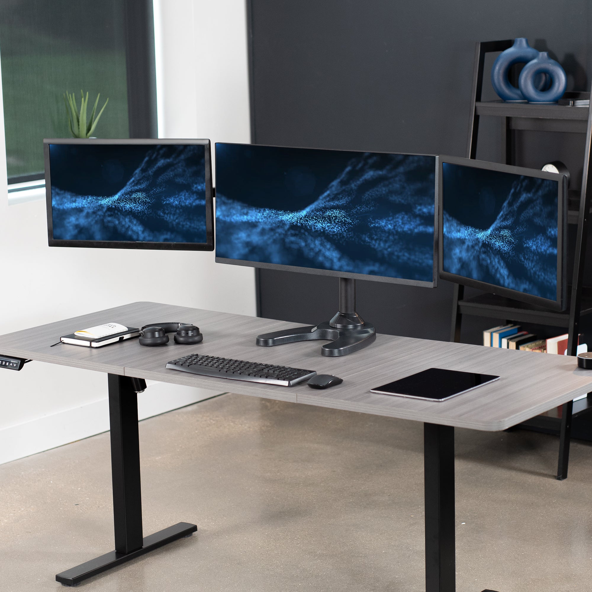 Triple Monitor Mounts – VIVO - desk solutions, screen mounting, and more