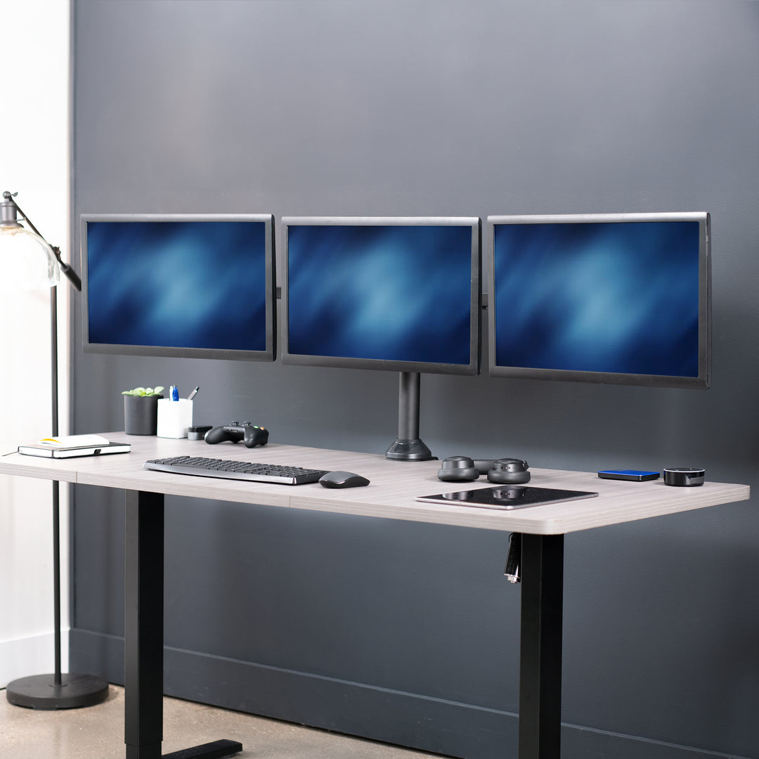 Triple Monitor Mounts – VIVO - desk solutions, screen mounting, and more