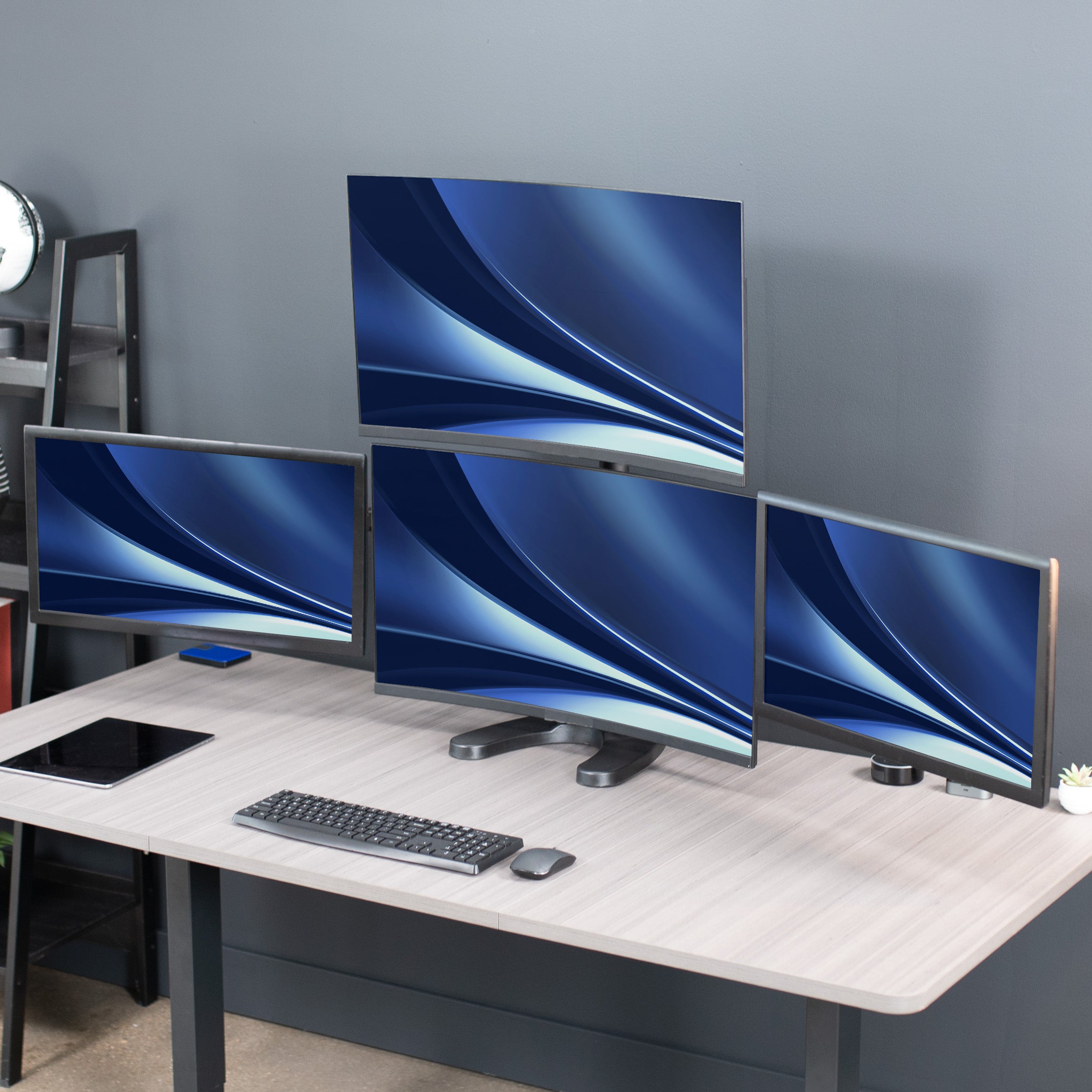 Quad 13” to 32” Monitor Desk Stand