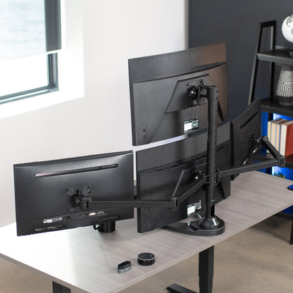 Quad Monitor Desk Stand