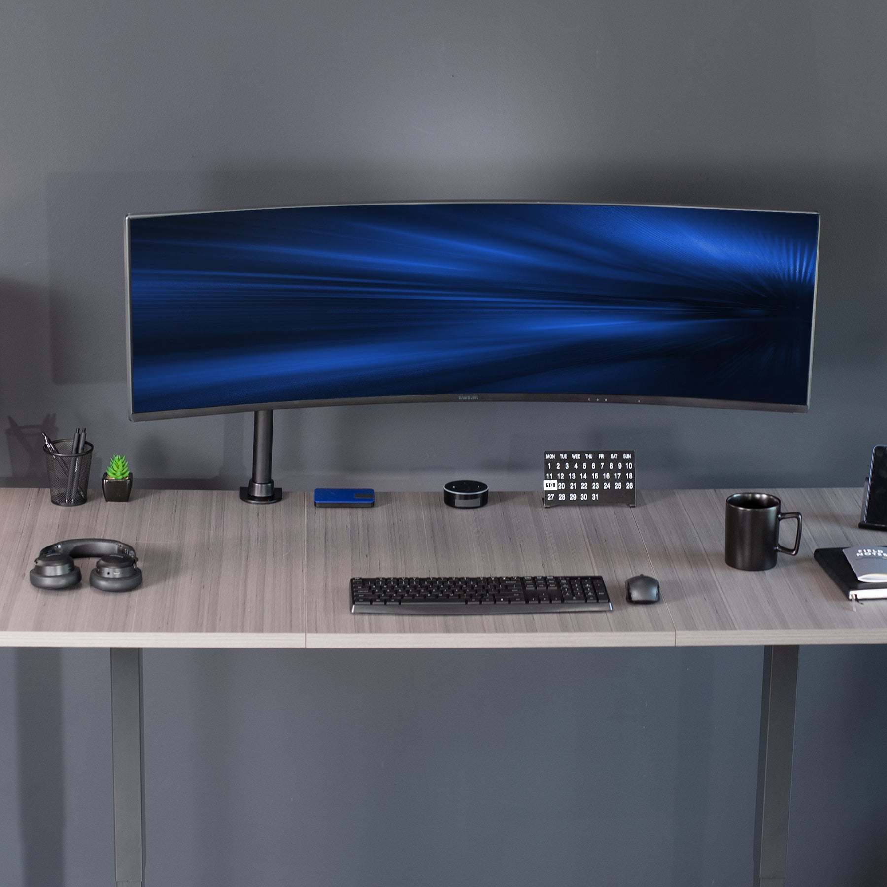 Single Ultrawide Monitor Desk Mount – VIVO - desk solutions, screen ...
