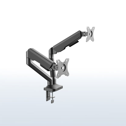 Pneumatic Arm Dual Ultrawide Monitor Desk Mount