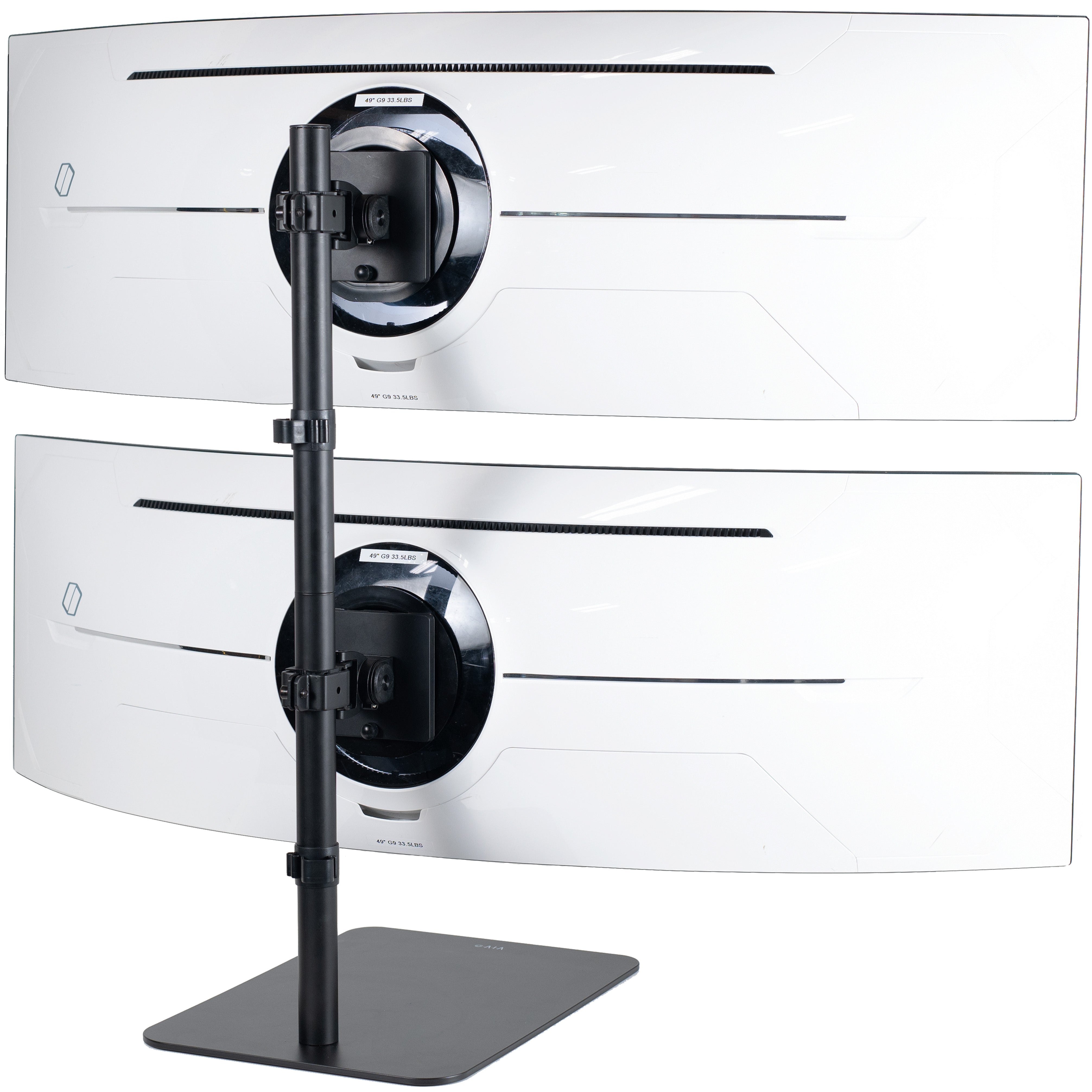 Dual Ultrawide Vertical Monitor Desk Stand - Up to 49