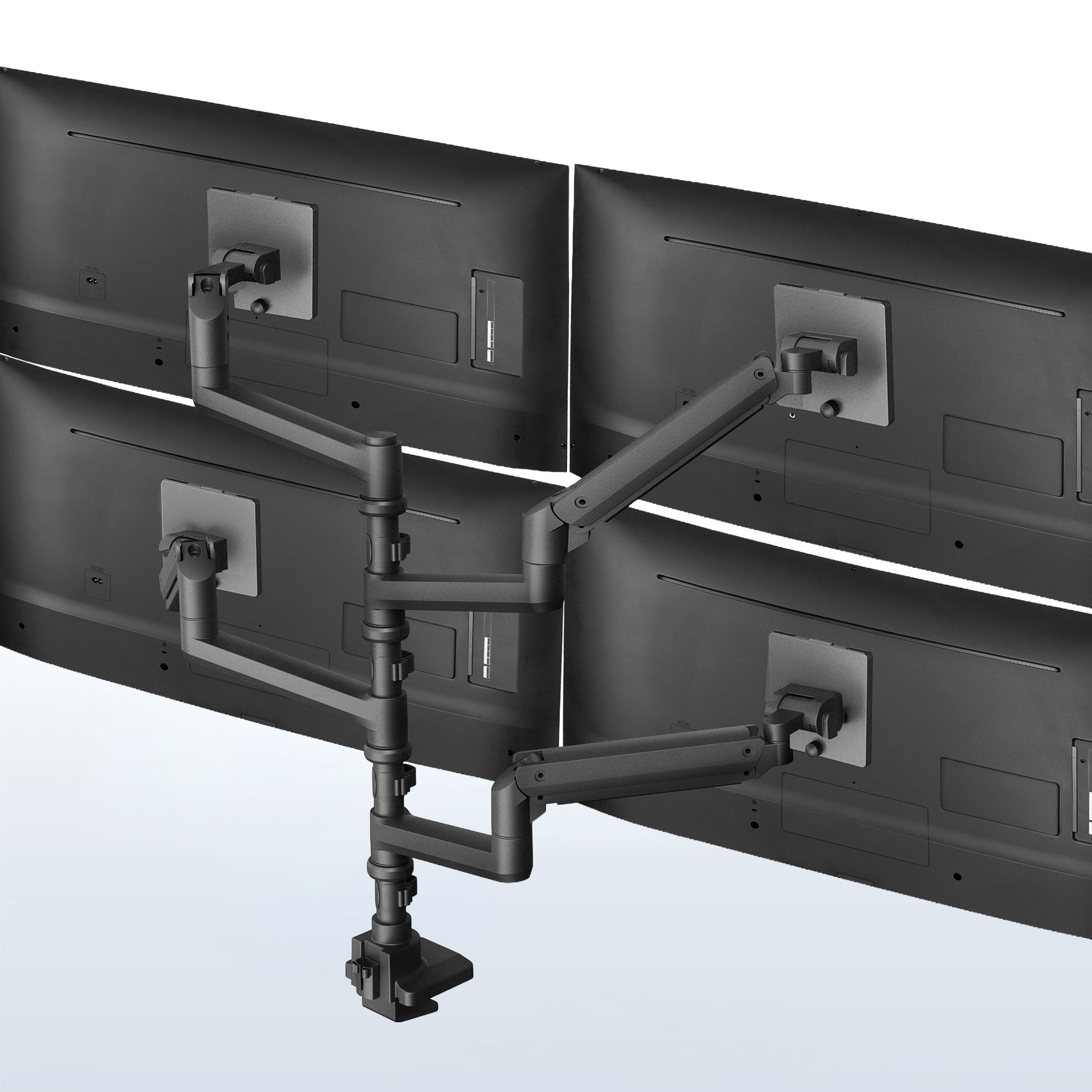 Ultrawide Monitor Arm VIVO Triple Monitor Desk Mount - Extra Tall Stand ...
