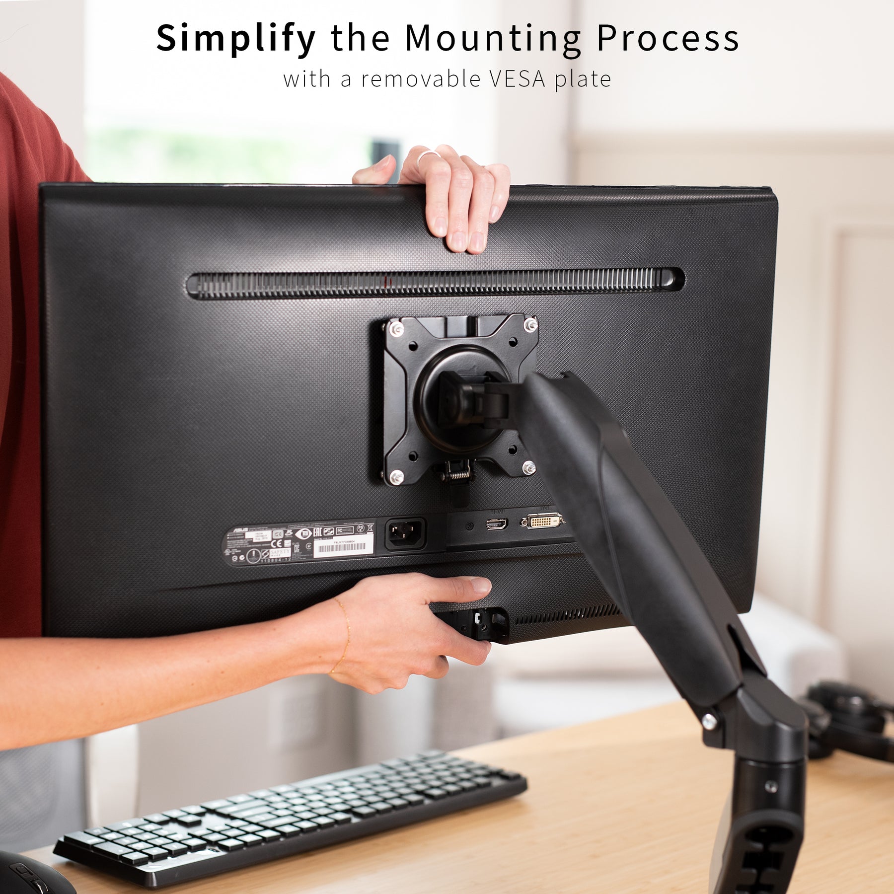 VESA Quick Release Adapter – VIVO - desk solutions, screen mounting ...